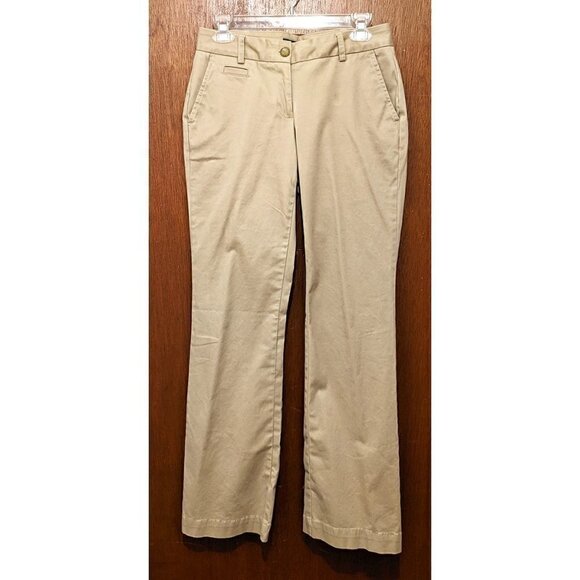 Lands End Stretch Chinos Khaki Sz 2 - Picture 1 of 3
